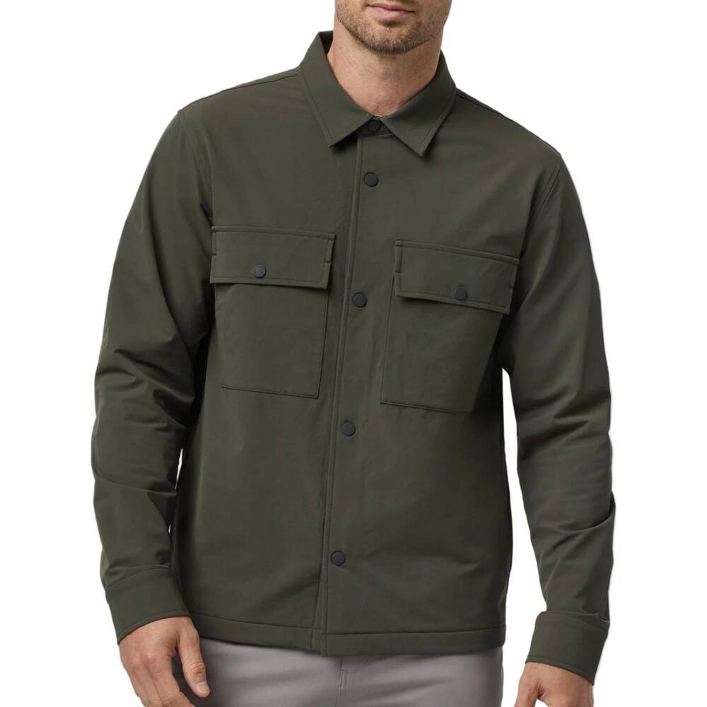 NEW VUORI lawson tech shirt jacket in oregano